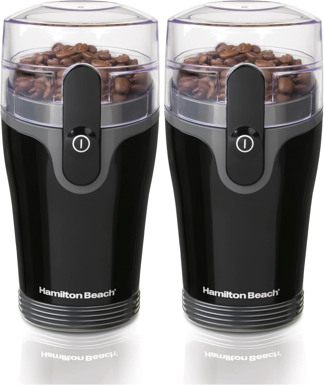 Hamilton Beach Fresh Grind Electric Coffee Grinder for Beans, Spices and More, Stainless Steel Blades, Removable Chamber, Makes up to 12 Cups, Black