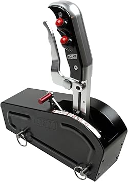B&M 81104 Automatic Gated Shifter - Dual Button Magnum Grip Stealth Pro Stick - Two Tone