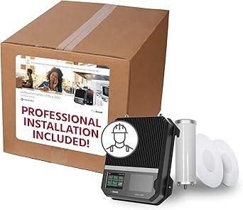 weBoost Installed Office 200 Cell Phone Signal Booster | 5G/4G LTE | 72 dB | All U.S Carriers - Verizon, AT&T, T-Mobile & More | Up to 12,000 sq ft | FCC Approved | Installation Included | 473047
