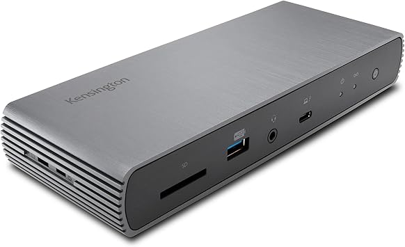 Kensington SD5780T Thunderbolt 4 Dual 4K Docking Station with up to 100W Power Delivery & SD Card Reader, HDMI & Thunderbolt 4 Ports for Windows and MacBooks (K33040NA)