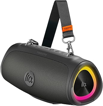 TAZATA Portable Loud Bluetooth Speaker, 90W (Peak) Large Subwoofer Speakers Wireless Bluetooth 5.3 with Powerbank USB Charge Out,Rugged Outdoor for Party,Beach,Golf,Pool,Shower,Valentines Day Gifts