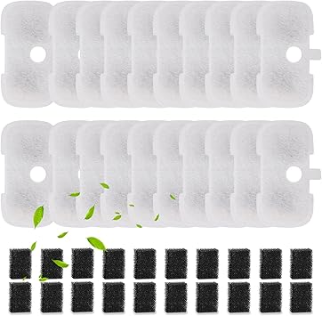 SORON 20 Packs Filter Replacement Compatible with PETLIBRO Cat Water Fountain PLWF005/PLWF105/PLWF115/PLWF106/PLWF116/PLWF305, Upgrade Replacement Filters Fit Pet libro Water Fountain, Easy to Install