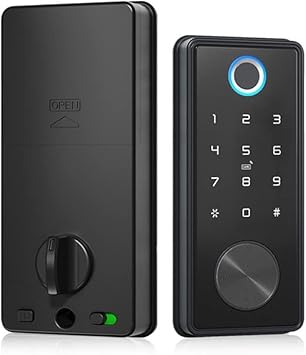Smart Lock Electronic Deadbolt Door Lock APP Key Digital Lock for Home Office Apartment Hotel School (Color : E) (D)