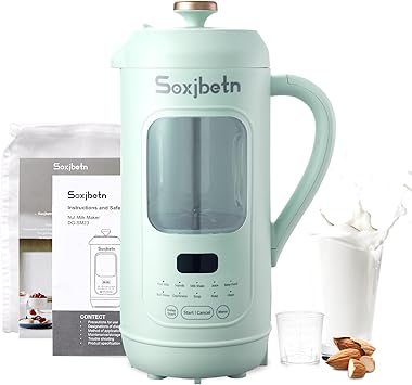 Nut Milk Maker & Multi-Function Blender - 1L Large Capacity, Self-Cleaning, for Almond Milk, Soy Milk, Smoothie, Juice, Baby Food, Soup & More, Quiet Design with Visual Window