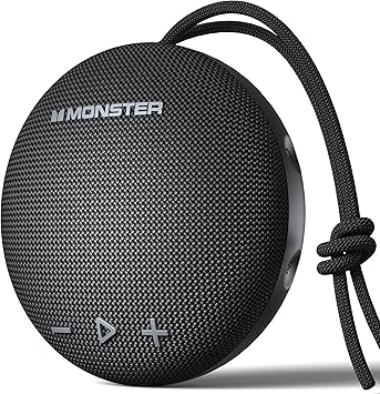 Monster 35W(Peak) Bluetooth Speaker, IPX8 Shower Speaker Waterproof, Bluetooth 5.4 with Loud HD Sound and Robust Bass, Extra Long Playtime Punchy, for Home, Beaches Portable Wireless Outdoor Speakers