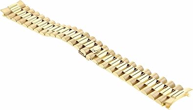 Ewatchparts 20MM 18K YELLOW GOLD PRESIDENT STYLE WATCH BAND FOR ROLEX 18048, 18078, 18208