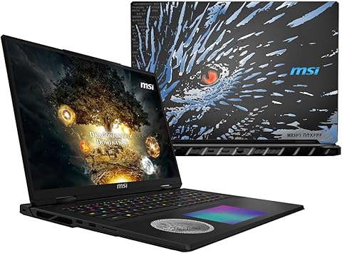 [2026] MSI Titan 18 HX Dragon Edition Norse Myth A2XWIG-442US Pro Extreme (Intel Ultra 9 285HX, 128GB RAM, 4TB Gen5 + 16TB Gen4 NVMe SSD, RTX 5080, 18" UHD+ Mini LED, Windows 11 Pro) Gaming Laptop